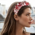 thumbnail image 5 of Festive Christmas Headband for Women Wide Turban Style Holiday Hair Accessory Decoration, 5 of 5
