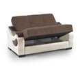 thumbnail image 2 of Ottomanson Convertible Sleeper Loveseat with Hidden Storage, Firm Seating, Beige, 2 of 5