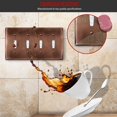 thumbnail image 4 of ENERLITES Quad Toggle Light Switch Metal Cover Plate, Stainless Steel Wall Plate, Corrosion Resistant, Standard Size 4-Gang 4.50" x 8.19", 7714-AC, Antique Copper, 4 of 5