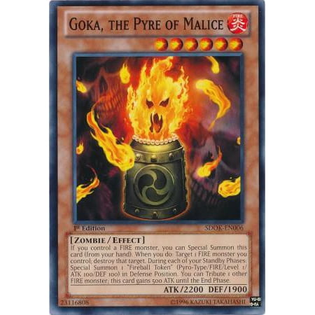 YuGiOh Structure Deck: Onslaught of the Fire Kings Goka, the Pyre of Malice