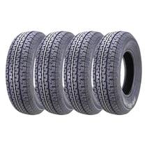 4 New Premium WINDA Trailer Tires ST 205/75R15 / 8PR Load Range D Steel Belted w/Featured Scuff Guard