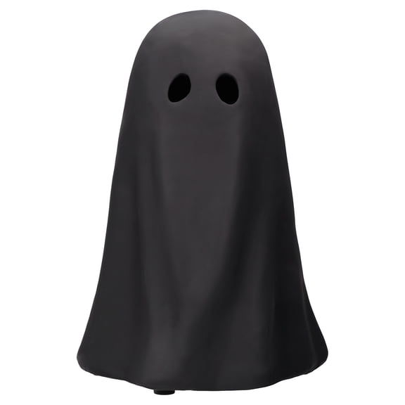 Paper Mache Ghost Decoration, Black, 11", Halloween by Way To Celebrate