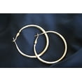 thumbnail image 3 of 18k Yellow Gold Plated Bold Round Hoop Earrings| Classic Jewelry for Women, 3 of 6