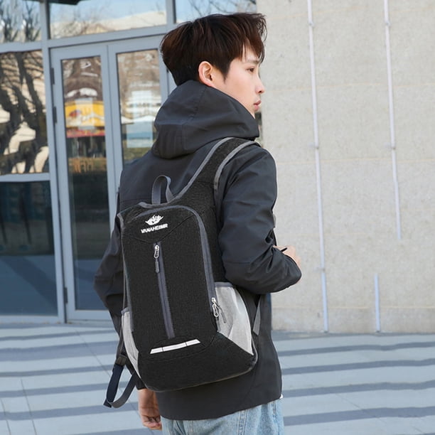 Mochila de Camping Transpirable Gran Capacidad para Actividades al Aire Libre (Negro) Likrtyny Para Estrenar