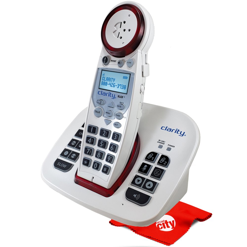 Clarity XLC8 Dect 6.0 Moderate Hearing Loss Extra Loud Big Button