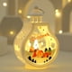 thumbnail image 2 of Portavelas de Navidad con luces de viento | Adornos decorativos de luz nocturna de aleación, diseño de copo de nieve, regalos festivos de vacaciones, decoración de mesa elegante, lámpara de acento, 2 of 6