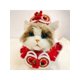 thumbnail image 1 of 1pc Handmade Crocheted Chinese New Year Lion Dance Pet Collar, Pet Hat, Cute Pet Scarf & Shawl For Dogs & Cats, 1 of 5
