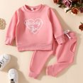 thumbnail image 3 of Gibobby Conjunto de Sudadera y Leggings de Lana Conjunto para niñas pequeñas, Tops y pantalones con estampado de manga larga, 2 uds, ropa para otoño e invierno(Rojo,3-6 Meses), 3 of 5