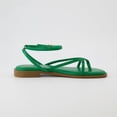 thumbnail image 4 of CUSHIONAIRE Women's Vida strappy flat sandal +Memory Foam and Wide Widths Available, Kelly Green 9 W, 4 of 5