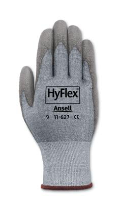 Ansell HyFlex 11-618 Nylon Light Duty Multi-Purpose Glove with Knitwrist Abrasion/Cut Resistant Blue Pack of 12 Pair Size 8