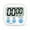 White, variant on 4 Pieces Digital Kitchen Timer,Magnetic Timers On/Off Switch Minute Second Count up Countdown Big LCD Display Loud Alarm for Exercise,Cook,Baking,Teacher,Kids