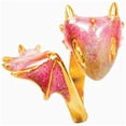 thumbnail image 1 of Anillo De Dragón De Topacio, Anillo Abierto De Dragón Gótico Ajustable, Anillo De Dedo Chapado En Oro De Latón Para Mujeres Y Hombres Advancent AP006763-02, 1 of 6