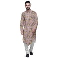thumbnail image 1 of Atasi Designer Long Sleeve Kurta For Boys Casual Printed Cotton Flex Kurta, 1 of 1