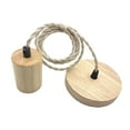 thumbnail image 5 of Fzaqwen Pendant Light Cord E27 Socket Retro Style for Cafe Hotel (Bulb Not Included) Round, 5 of 9