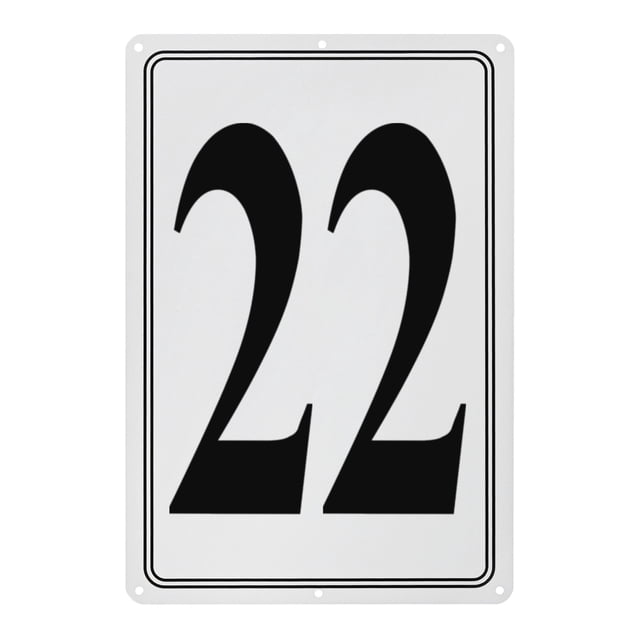 Uxcell Señal de Aluminio 22, Números de Casa de 11.8 Pulgadas y Letras de Metal