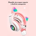 thumbnail image 3 of Audifonos Bluetooth Brandtrendy Orjas de gato, Luz Led, cancelación de ruido, 3 of 4
