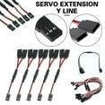 thumbnail image 3 of RAIN 3 Pin 1 to 2 Y Servo Connector Wire Male to Female Extension Leads Wire for Remote Control Airplanes, 3 of 5