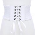 thumbnail image 3 of fastboy Ceinture Charme pour Femmes Grand sous-Poitrine Cosplay Taille Haute Nœud Extensible Blanc Type A 1ensemble, 3 of 4