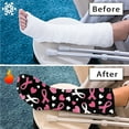 thumbnail image 7 of COEQINE Breast Cancer Pink Rabbion 2 PCS Leg Cast Cover Broken Leg Shower Cast Cover Elastic Cast Socks Cover Cast Easy to Put on Cast Decoration Outdoor Cover for Women Large, 7 of 7