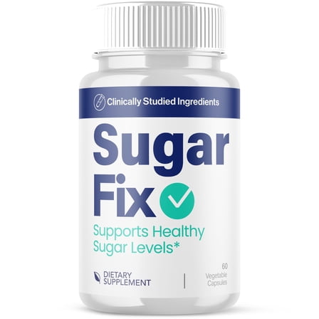 Sugar Fix Blood Balance Support Pills Advanced Formula Vitamin Supplement SugarFix 60 Capsules