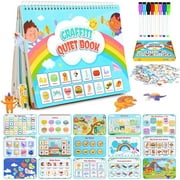 Montessori Learning Toys, Educational Toddler Busy Book, Learning Toys Activity Books for Toddlers Preschool 1 2 3 4 Year Old