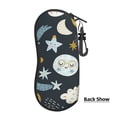 thumbnail image 3 of ZICANCN Sunglasses Soft Case, Funny Planet Trendy Texture Neoprene Zipper Eyeglass Case for Men Women, 3 of 9