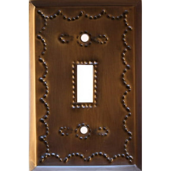 Single Toggle Antique Tin Switchplate