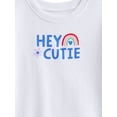 thumbnail image 5 of Wonder Nation Baby Girls Graphic Tee and Shorts Outfit Set, 6-Piece, Sizes 0M-24M, 5 of 7