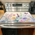 thumbnail image 4 of Vibrant Heat & Scratch Resistant 1pc Butterfly & Floral Pattern Gas Stove Cooktop Panel Protector - Easy to Clean, Durable Material - Fits Any Kitchen, Stove Top Protectors, 4 of 8