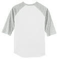 thumbnail image 6 of Sport-Tek Colorblock Raglan Jersey-S (White/ Heather Grey), 6 of 6