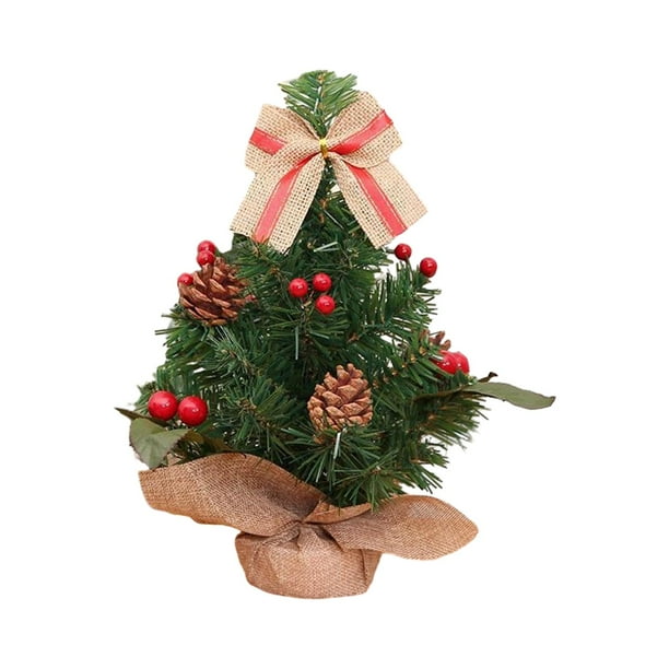 Pre Lit Tabletop Christmas Tree Artificial Xmas Tree for Bedroom Table
