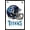 Black Framed Version, variant on NFL Tennessee Titans - Drip Helmet 20 Wall Poster, 14.725" x 22.375", Framed