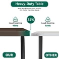 thumbnail image 2 of HOUSNIFLEX 5FT Folding Table, Heavy Duty Portable Table, Waterproof HDPE, Foldable for Picnic, Party, Camping, Dining, BBQ, Indoor & Outdoor, Khaki, 2 of 10