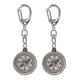 thumbnail image 3 of Compass Keychains, 2pcs Vintage Keyring Pendant Zinc Alloy Pocket Compass Keychains For Outdoor Navi, 3 of 4
