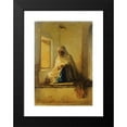 thumbnail image 2 of Charles Landelle 11x14 Black Modern Framed Museum Art Print Titled - Arab Tailor, 2 of 5