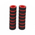 thumbnail image 3 of 1Pair Bike Racing Bicycle Motorcycle Handle Hand Bar Grip Foam Sponge Cover Case Black red, 3 of 9