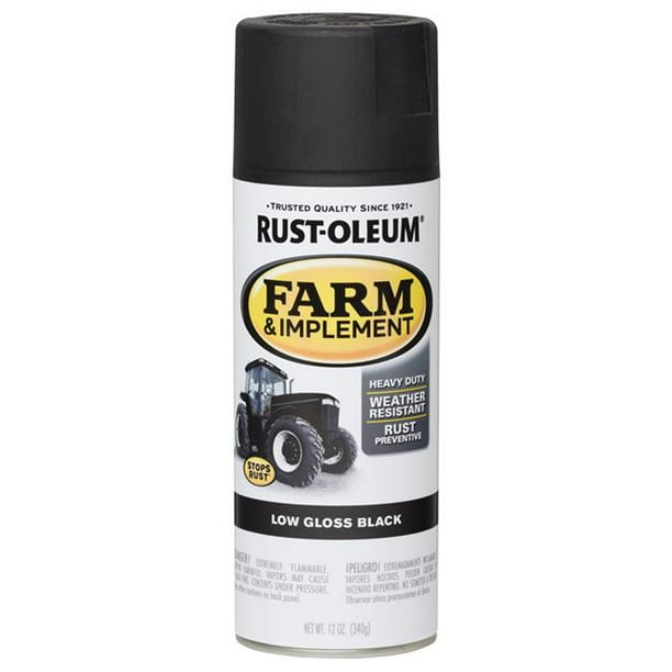 RustOleum 1001834 12 oz Specialty Farm & Implement Gloss Black Rust