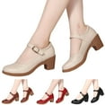 thumbnail image 5 of Mostsola Heels for Women Closed Toe Mary Jane Shoes Wedding Dress Shoes Office Work Pumps Shoes, 5 of 9