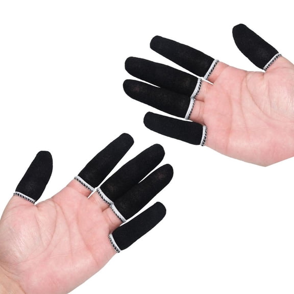 Pack of 10 Reusable Ventilated Finger Cots Machine Washable Gloves Universal Fit For Mechanics Artists Industrial Use