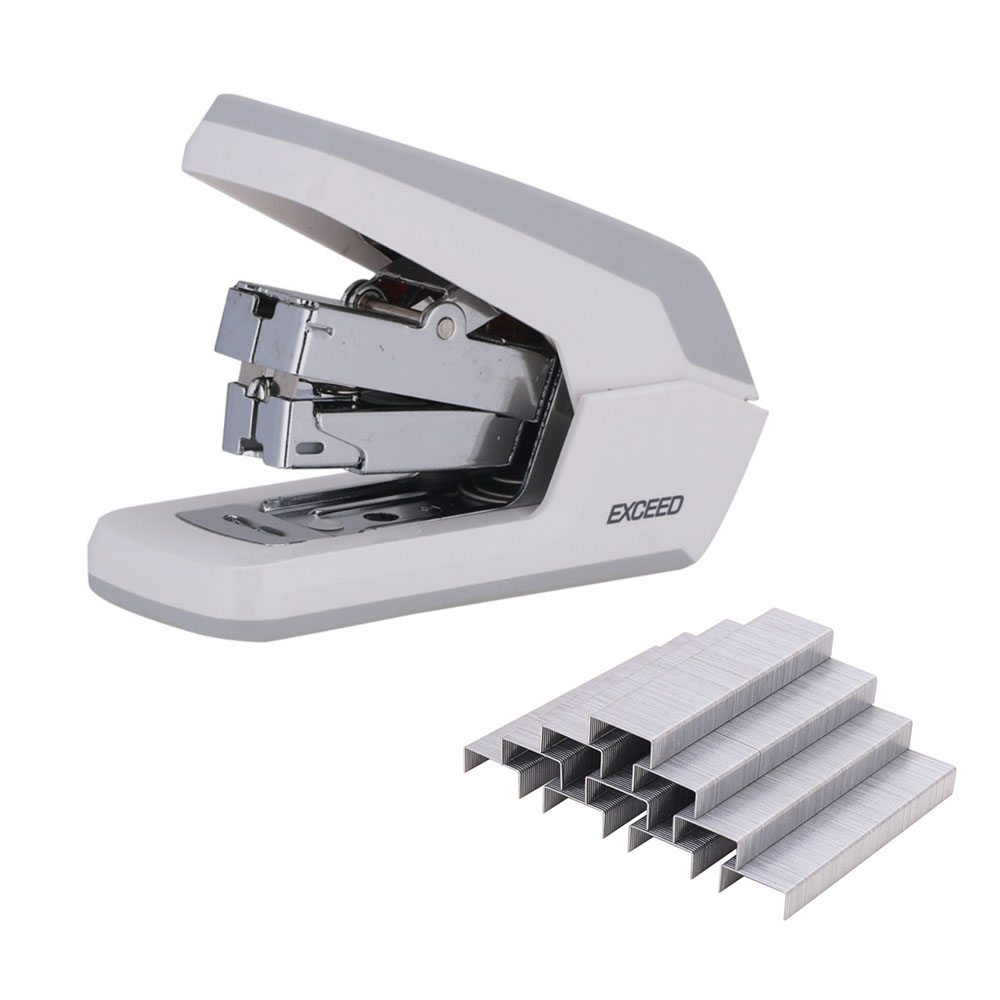 Stapler, Deli Effortless Desktop Stapler, 25 Sheet Capacity, One Finger