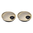 thumbnail image 1 of Uxcell 3-1/8 pulgadas Cubierta de Agujero de Cable Grommet de Escritorio para Organizador de Cables Aleación de Zinc Tono Bronce 2pcs, 1 of 4