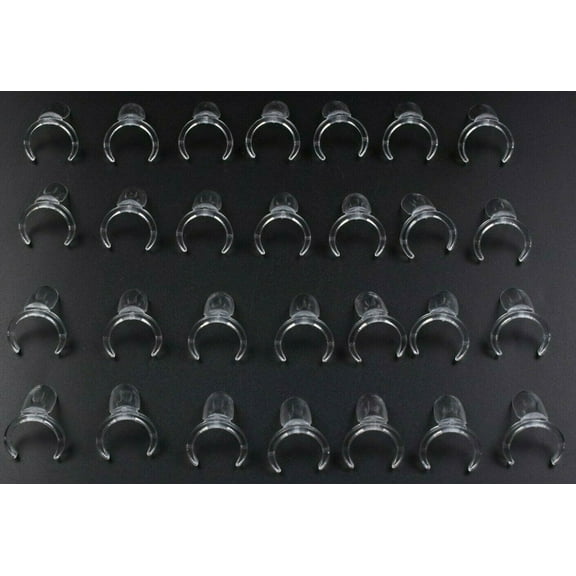 50 PCS Ring False Nail Art Tools Nail Polish Display Practice Tips Choose Natural/ Clear Jargod