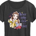 thumbnail image 3 of Disney Princess - Belle Never Judge A Book - Women's Short Sleeve Graphic T-Shirt, 3 of 5