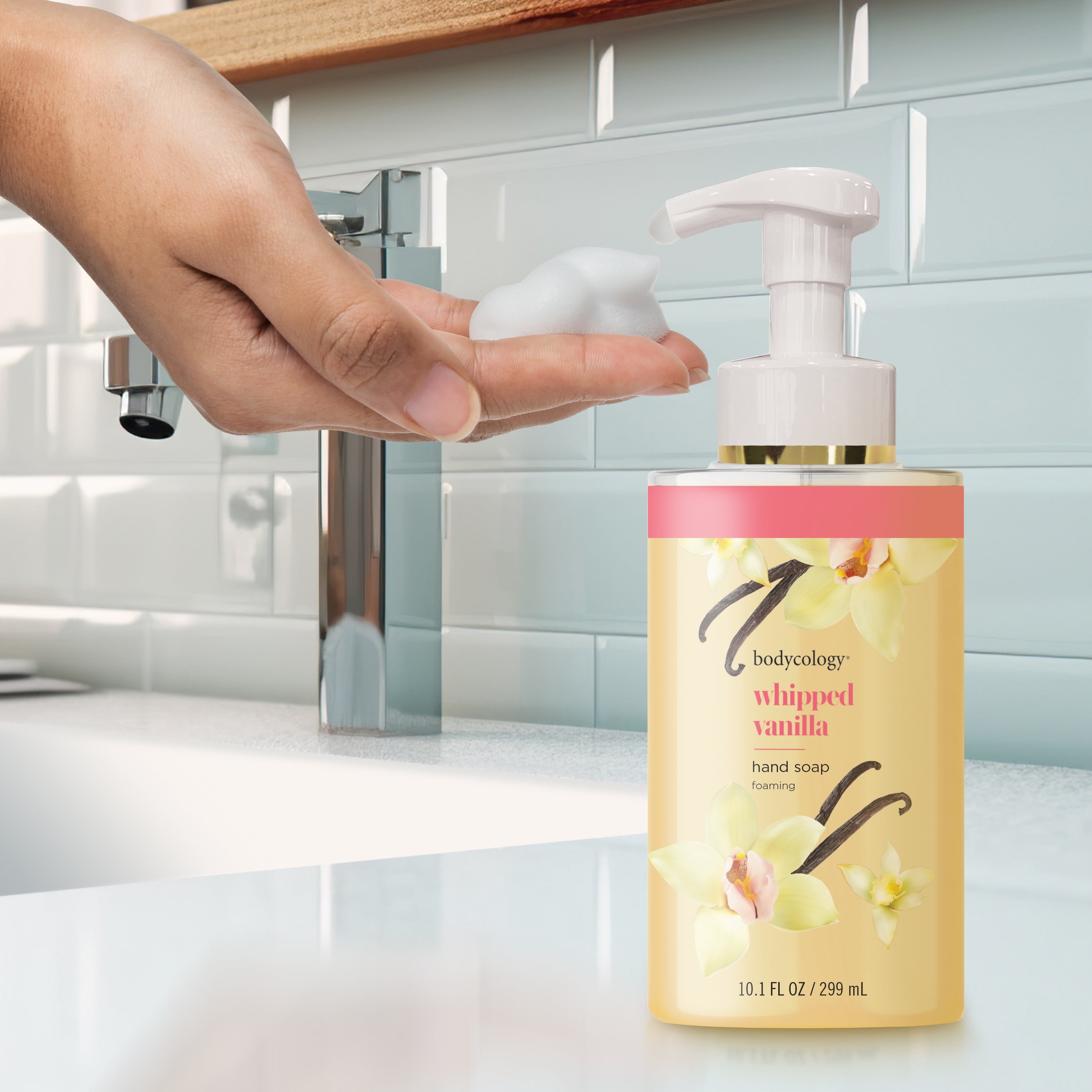 Bodycology Foaming Hand Soap, Whipped Vanilla, 10.1 oz