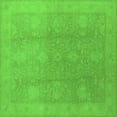 thumbnail image 1 of Ahgly Company Indoor Square Oriental Green Industrial Area Rugs, 6' Square, 1 of 4