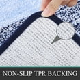 thumbnail image 6 of Bathroom Rugs, Yamaziot Bath Mat Set of 3, Absorbent Microfiber Non Slip Shaggy Ultra Soft Bathroom Runner with U Shaped Contour Toilet Mat for Tub Front, Shower Inside Floor, 6 of 8
