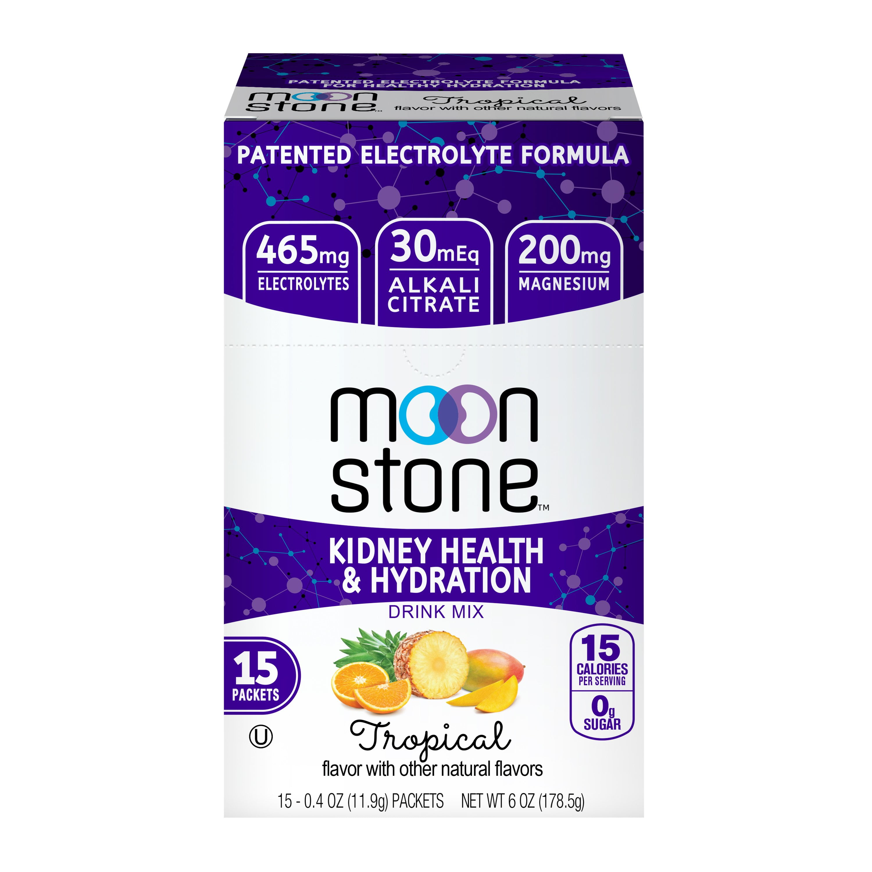 Moonstone Nutrition, Tropical Powder Packets for Kidney Support, Supplements, 15 Pack - Walmart.com