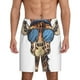 thumbnail image 1 of Balery American Giraffe Style Pantalones cortos de pijama de punto de algodón para hombre con cinturilla y bolsillos-4X-Large, 1 of 6