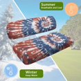 thumbnail image 5 of Aplkyhs 250th Anniversary Star Golf Cart Seat Covers 2Piece Breathable Universal Golf Cart Seat Blanket Compatible Club Car and More 2 Passenger Golf Carts Keep Cool in Summer, 5 of 7