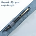 thumbnail image 4 of Wadada Clipboard A4 File Folder Ultra-Smooth, PU Leather Office Meeting Conference Magnetic Profile Clip Drawing Writing Board Pad Tablet Desk Blotter Mat Clipboard Hardboard With Pen Holder Loop, 4 of 6